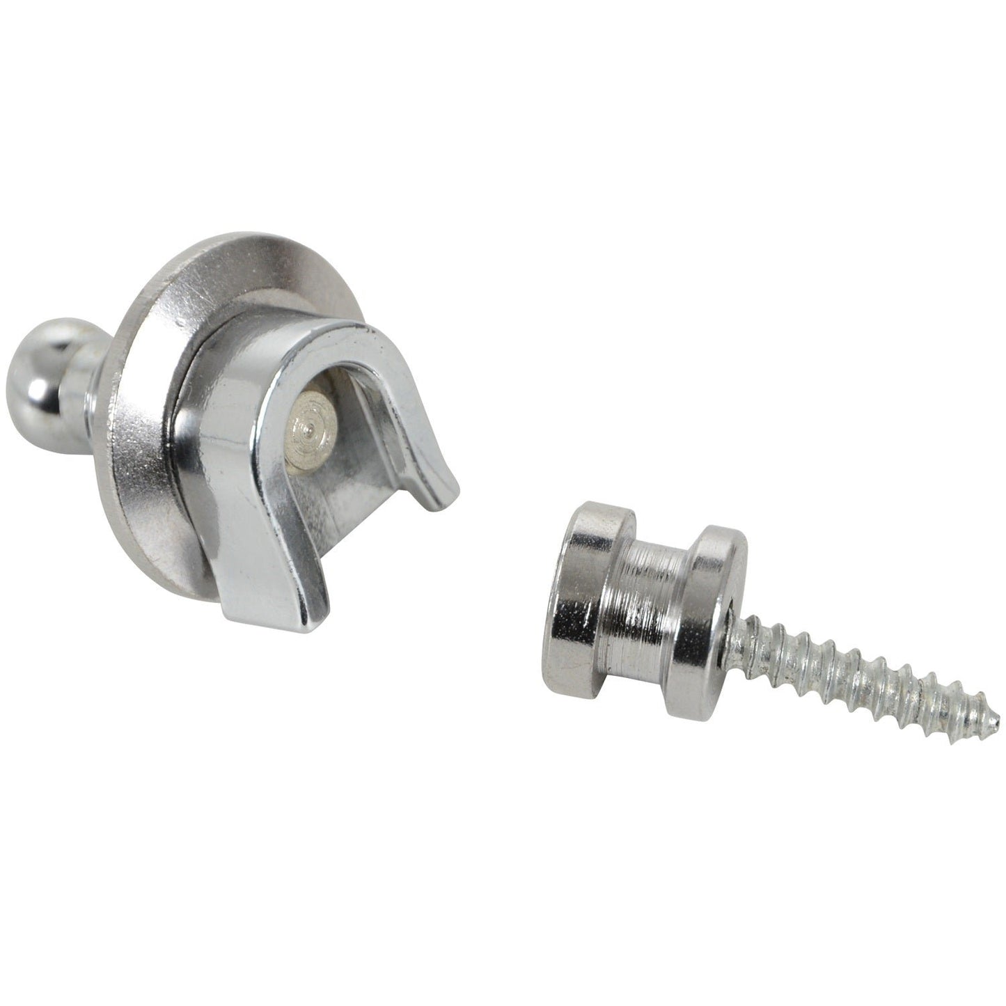 Guitar Strap Lock PAIR Black Locking Spring Loaded Mechanism Safe Instrument