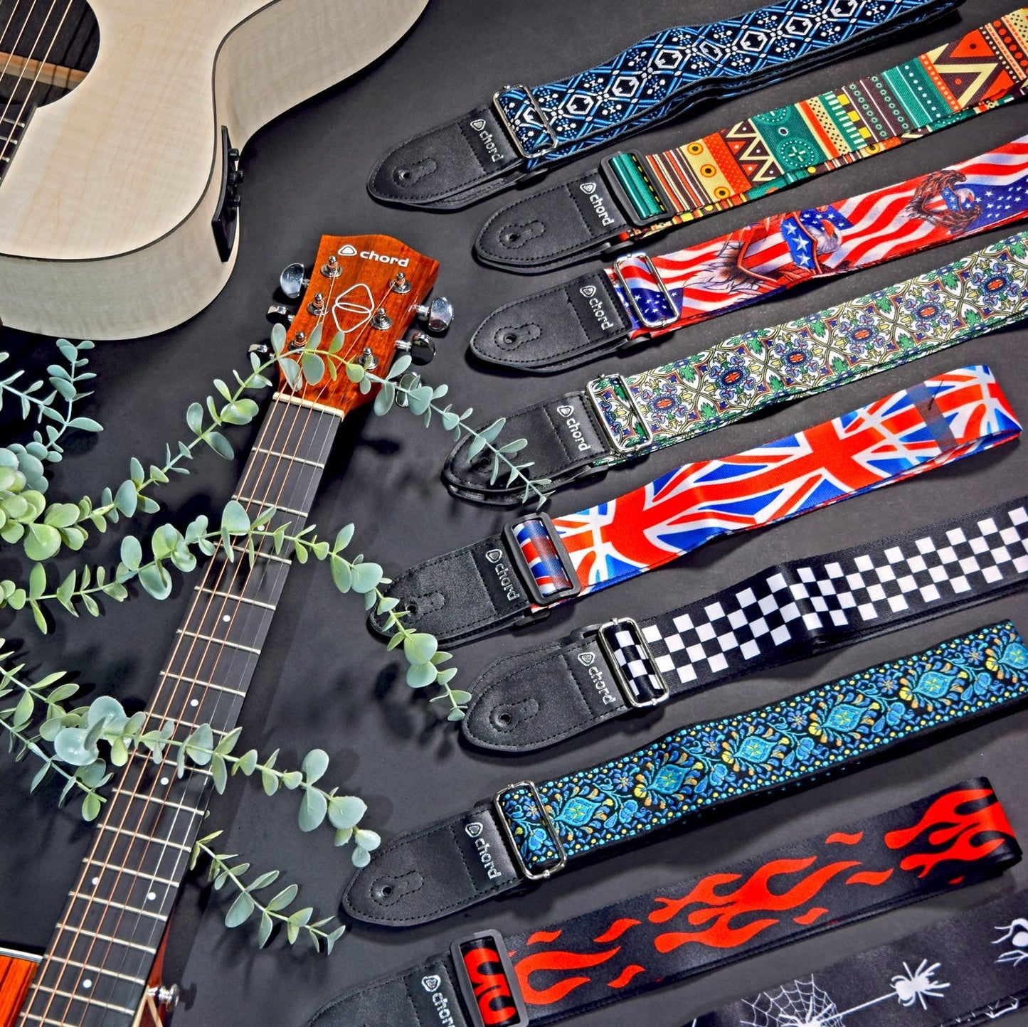 Guitar Strap Union Jack UK BRITISH Flag Deluxe Printed Design