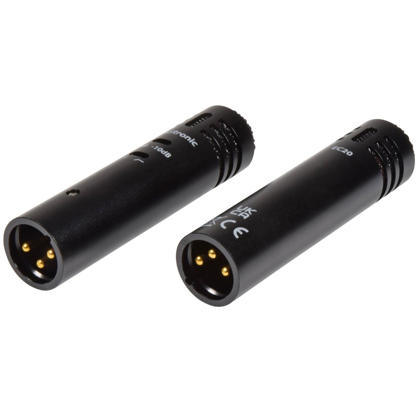 Condenser Microphones Stereo Pair Citronic ECM20 Instrument / Choral Mics