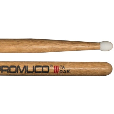 Oak Drumsticks 7A Nylon Tip Pair - Promuco