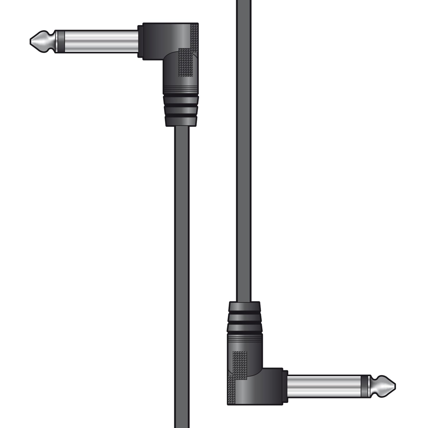 Patch Leads 6.3mm Mono Jack Plug - 6.3mm Mono Jack Plug 0.15 m 6 PACK