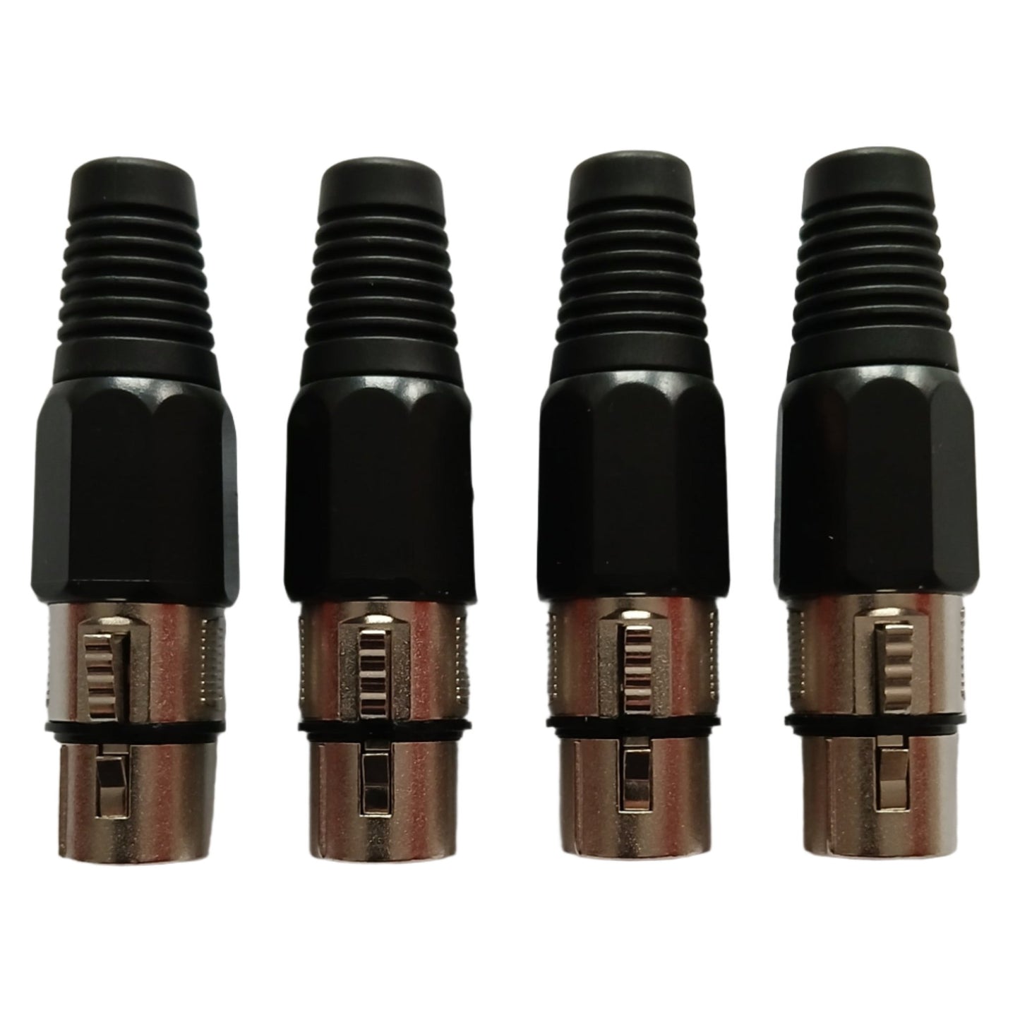 XLR 3-pin Female Socket Connector (Set of 4) Microphone Line Cable