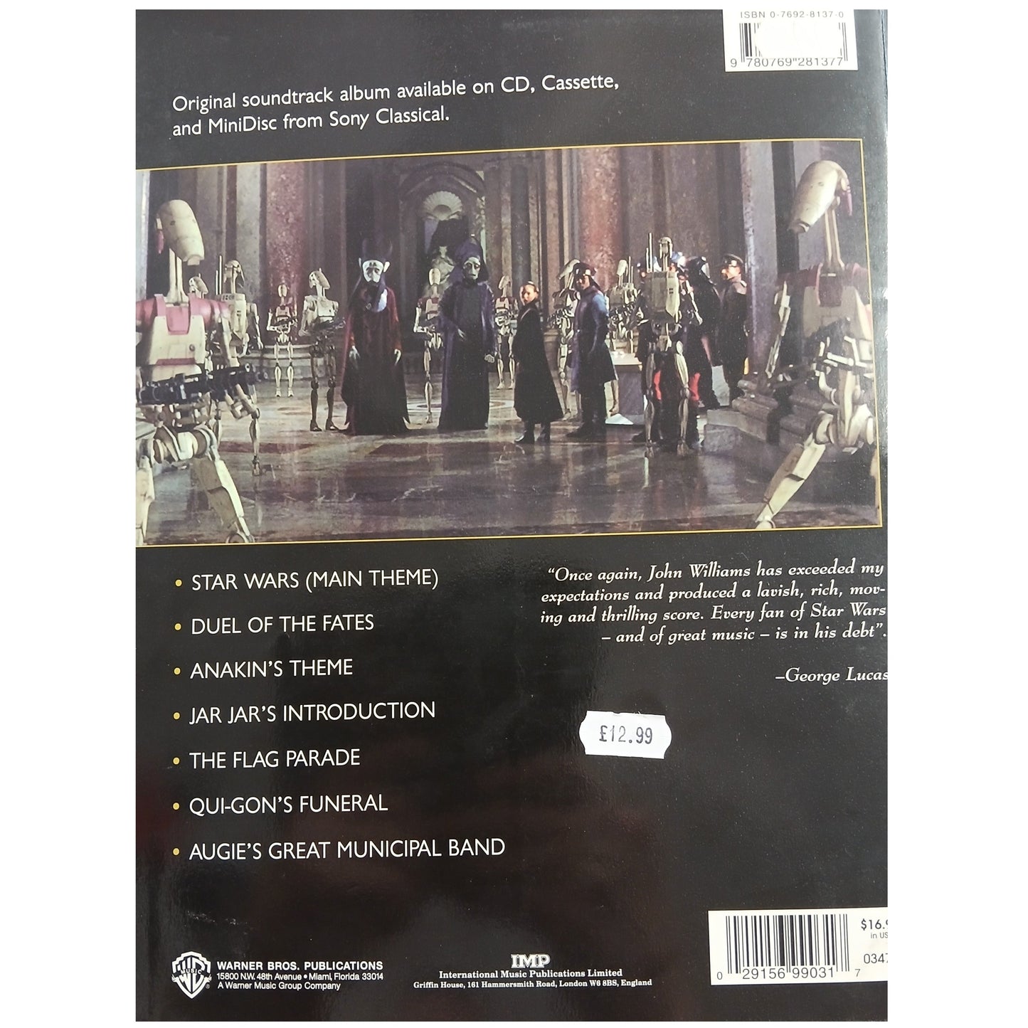 Music From Star wars Episode 1 The Phantom Menace - John Williams - 0769281370