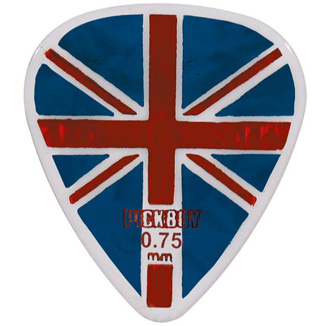 Union Jack Pickboy Celltex Plectrums 0.75 mm Set of 10