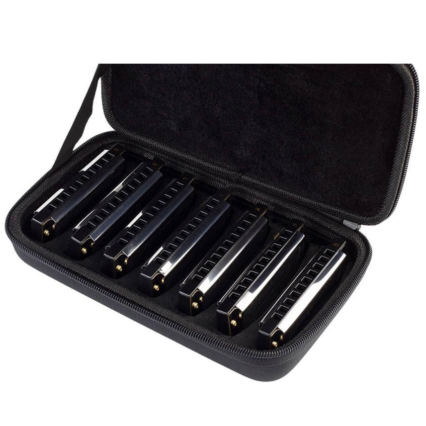 Belcanto Blues Harp Set & Case - HRM-20-7