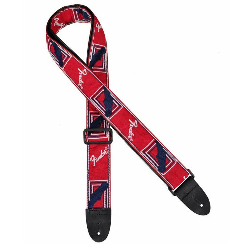 Fender Guitar Strap Monogrammed - Red/White/Blue