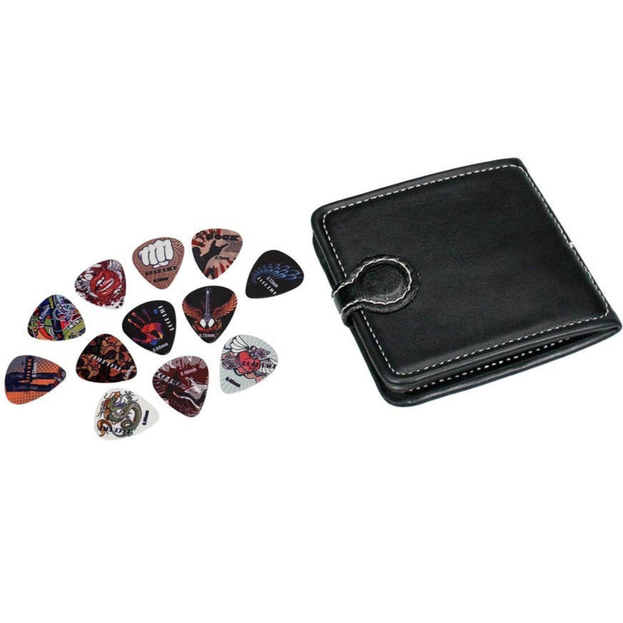 Pick Wallet With 12 Plectrums - Mixed Gauges