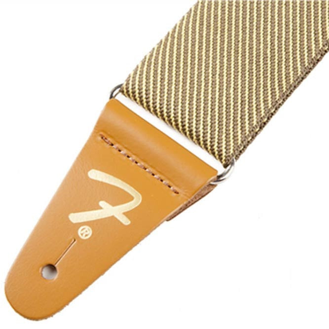 Fender Tweed Guitar Strap Vintage Style Gold Logo