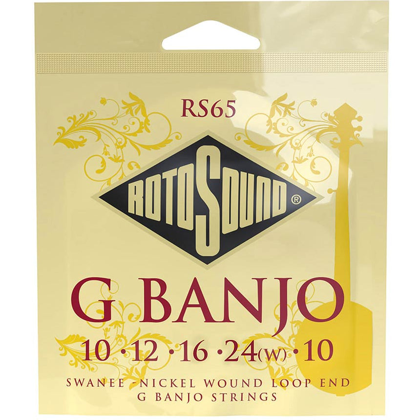 G-Banjo String Set Nickel Wound Loop End - RotoSound Swanee RS65