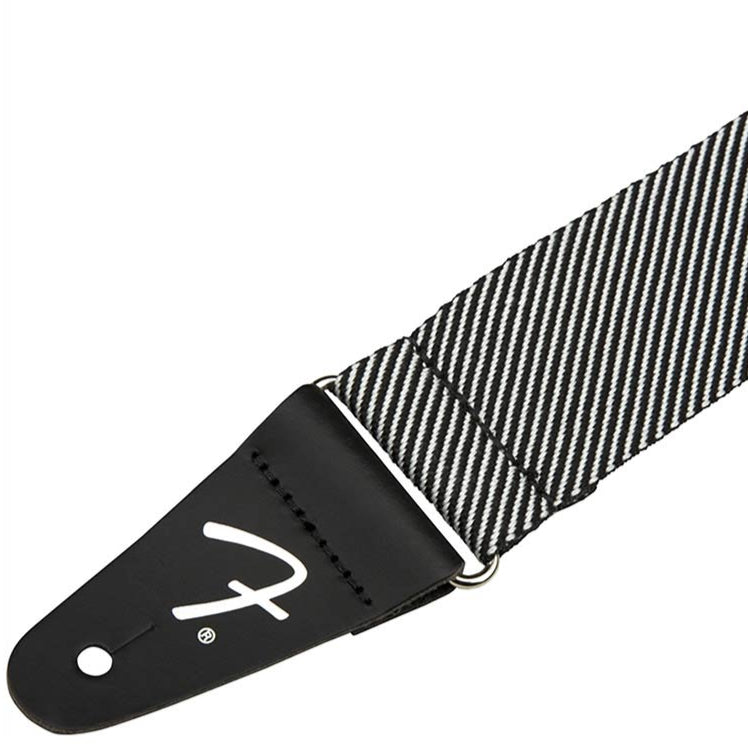 Fender Modern Tweed Guitar Strap - White & Black