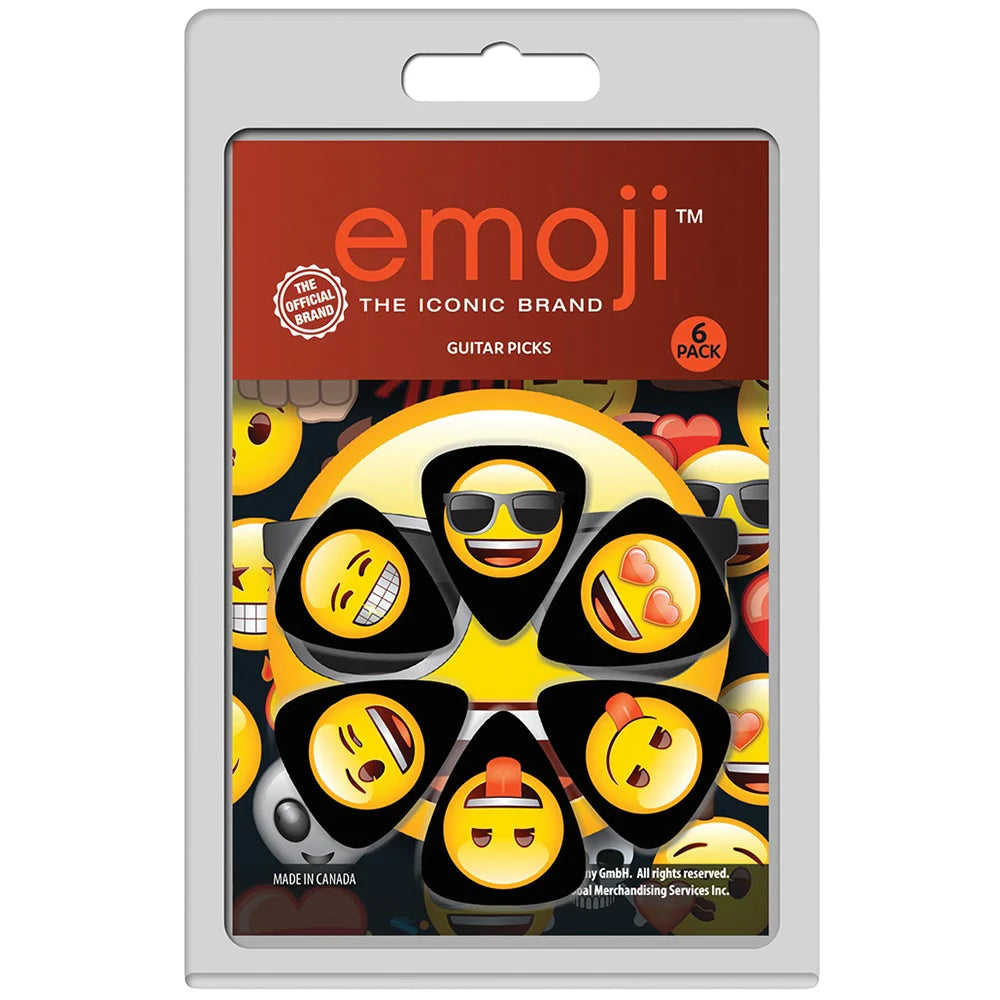 Emoji Plectrum Pick Set of 6