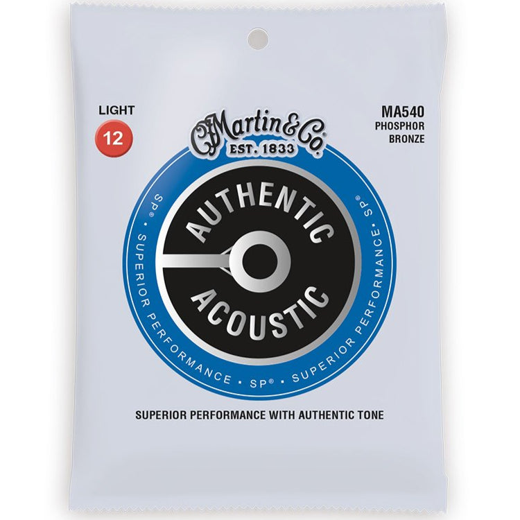 Martin Acoustic Guitar Strings SP Phosphor Bronze 12-54 - MA540