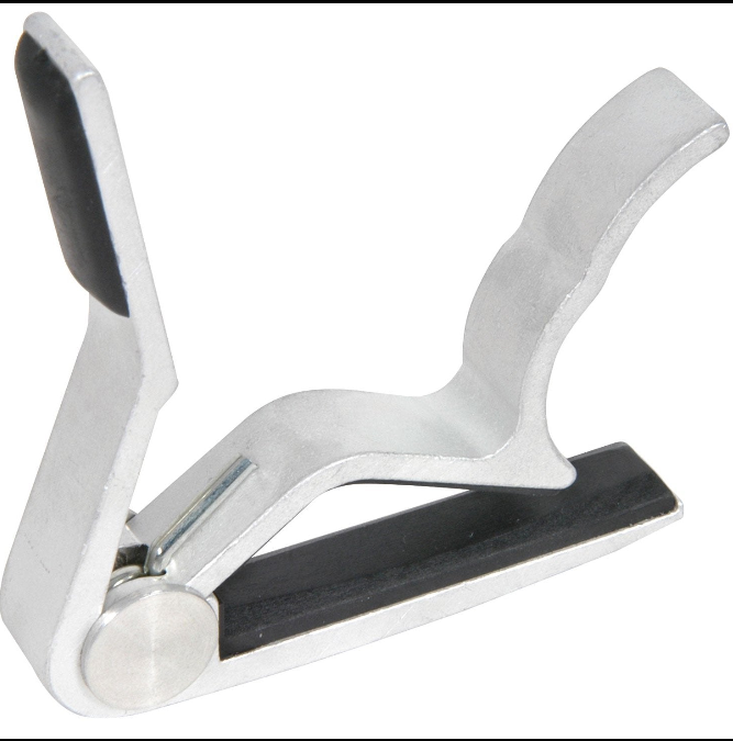 Guitar Trigger Capo Squeeze Quick Release Acoustic / Electric - Silver