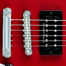 Fender Toronado GT Electric Guitar Metallic Red With White Racing Stripe