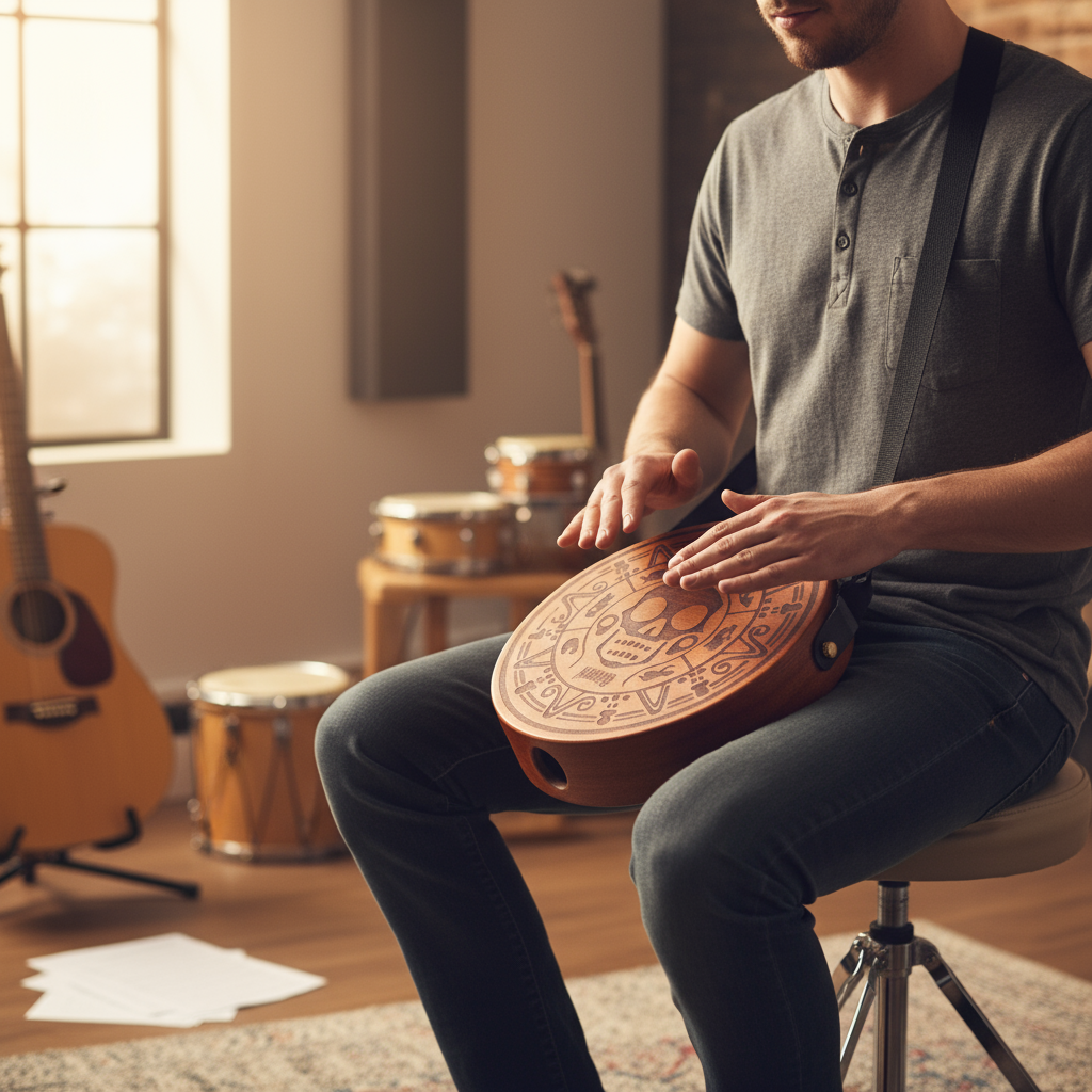 Mahalo Lap Top Cajon Pirate Design with Strap & Bag