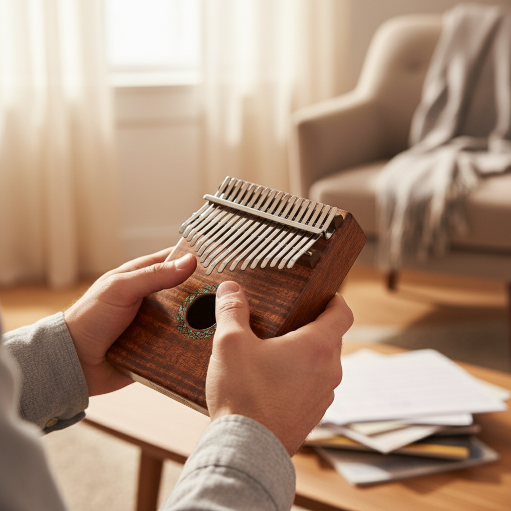 Mahalo Kalimba Koa Design With Carry Case