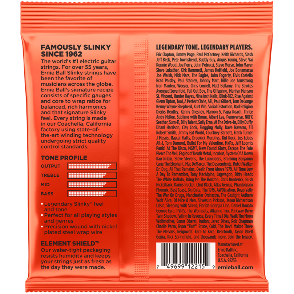 Ernie Ball Skinny Top Heavy Bottom Electric Guitar Strings 10-52 3 Set Bundle