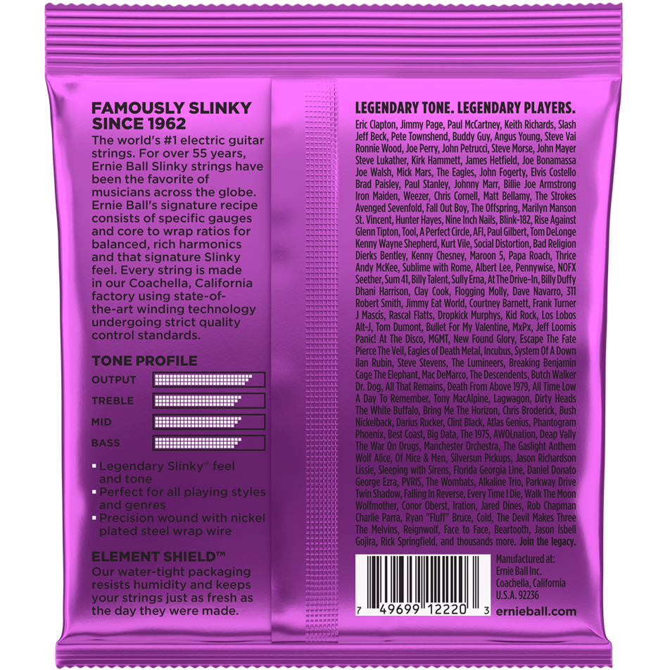 Ernie Ball Power Slinky Electric Guitar Strings 11-48