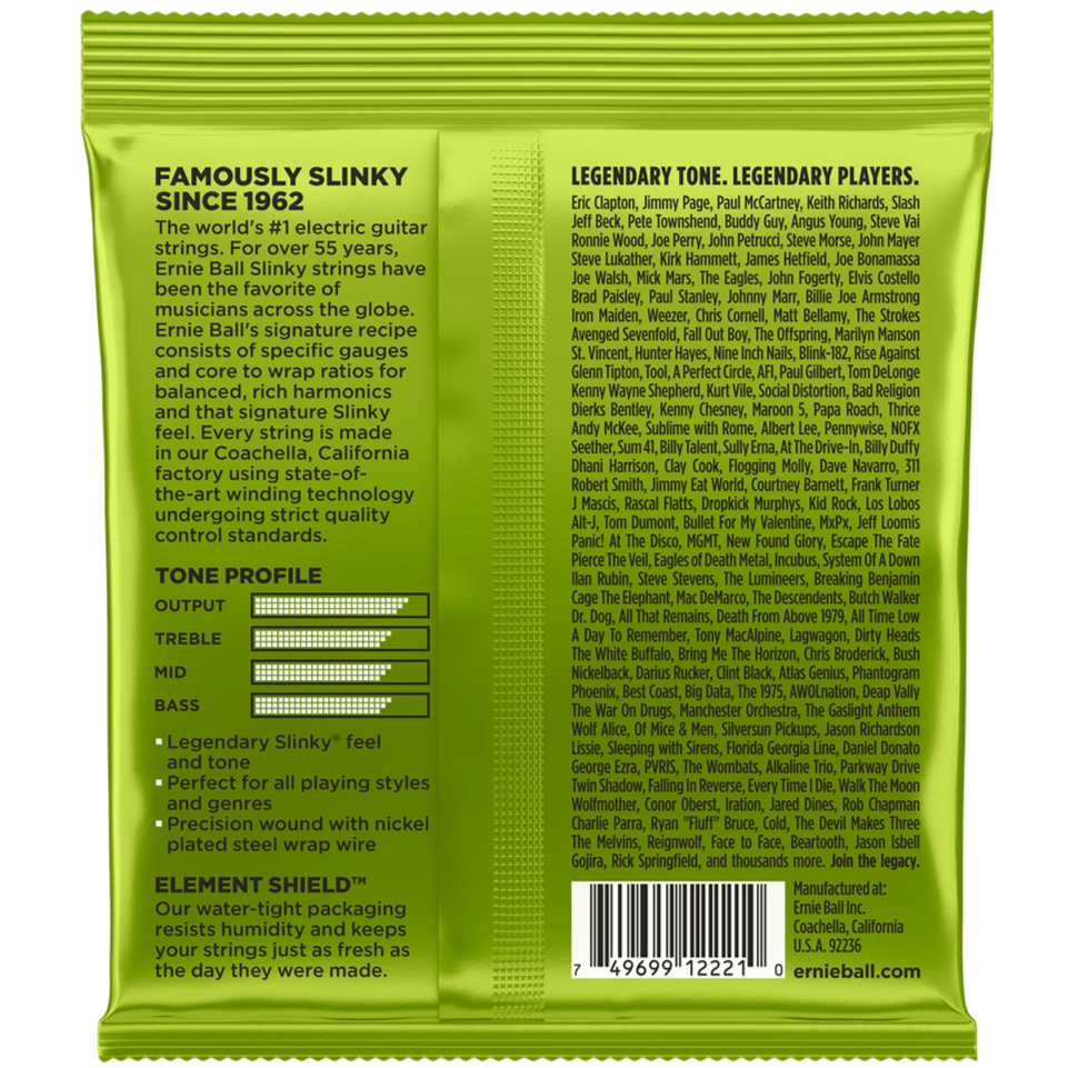 Ernie Ball Regular Slinky Electric Guitar Strings 3 Set Bundle 10-46