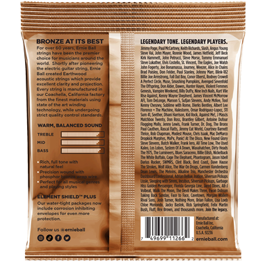 Ernie Ball Earthwood Acoustic Guitar Strings 3 Pack 11-52