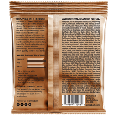 Ernie Ball Earthwood Acoustic Guitar Strings 3 Pack 10-50