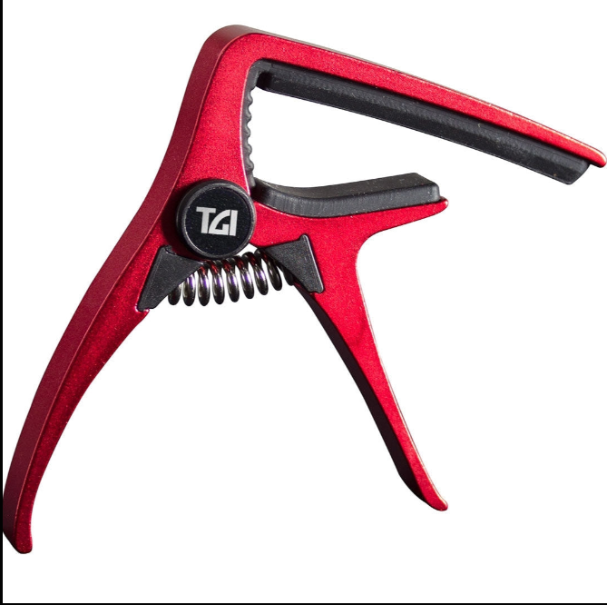 Acoustic Guitar CAPO Trigger Quick Release - RED - TGI TGTC4RD