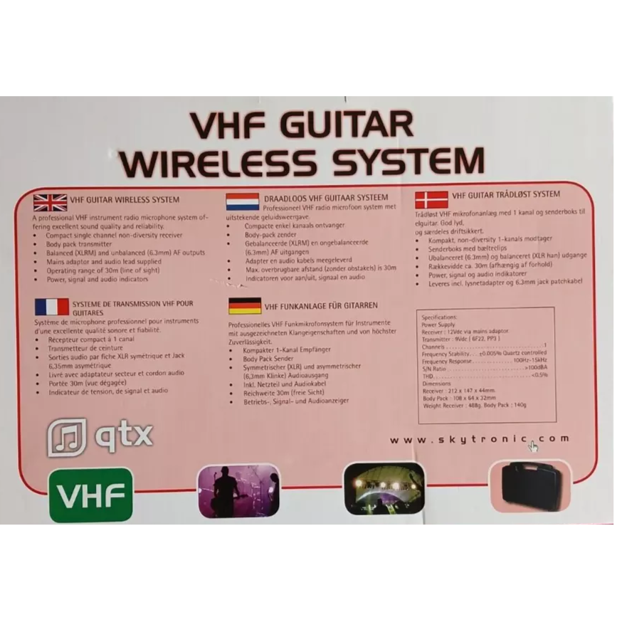 Guitar Wireless System With Case - QTX