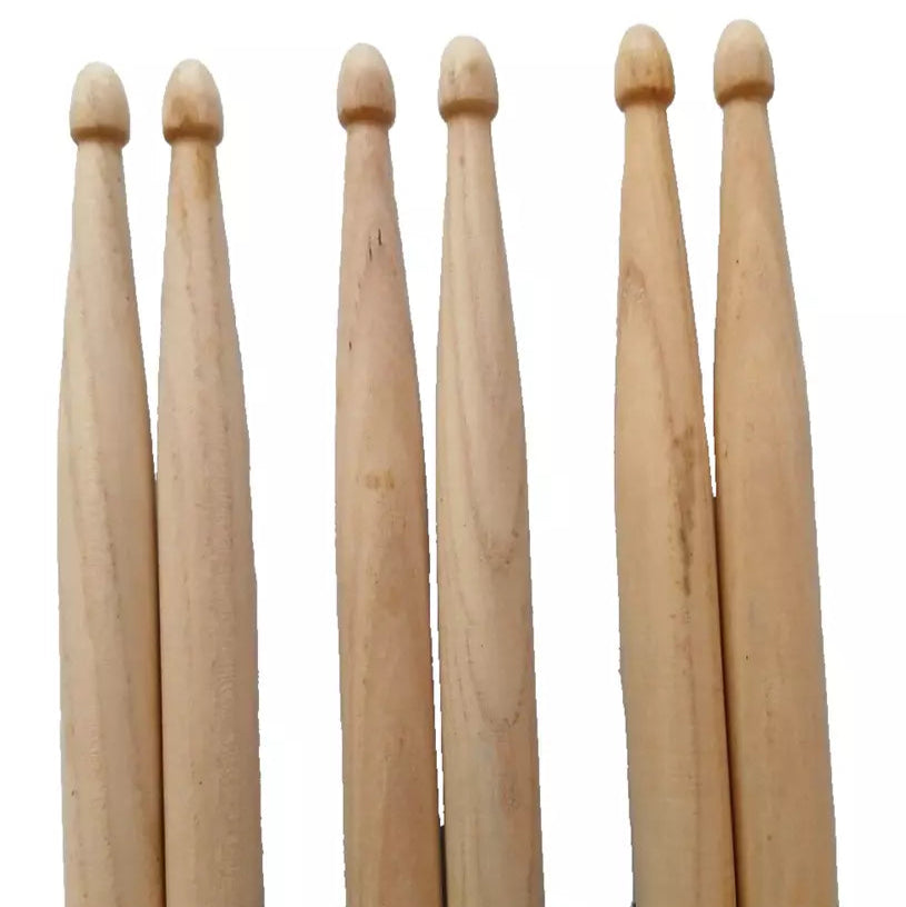 Drumstick Bundle 5B (3 Pairs) Wood Tip - QTX