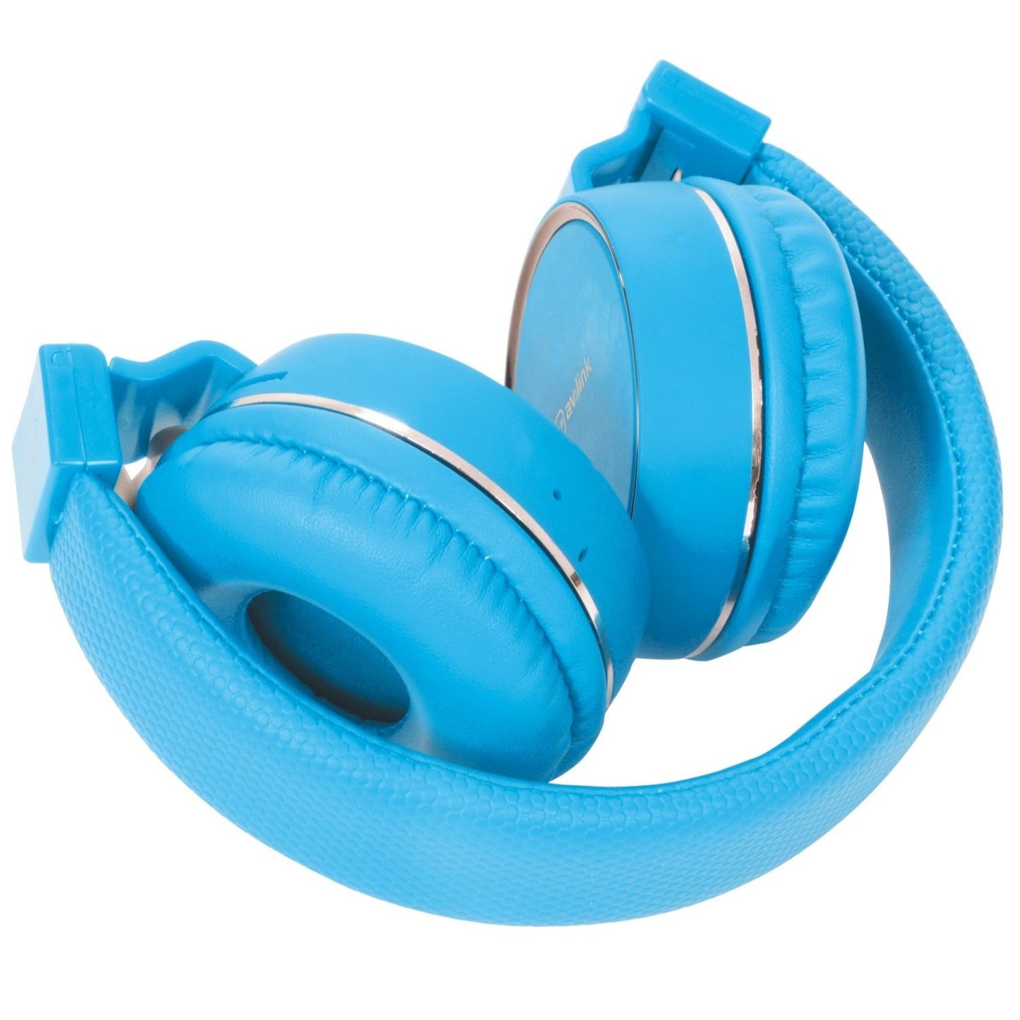 Bluetooth Headphones RECHARGABLE WIRELESS Music SD Card Slot BLUE