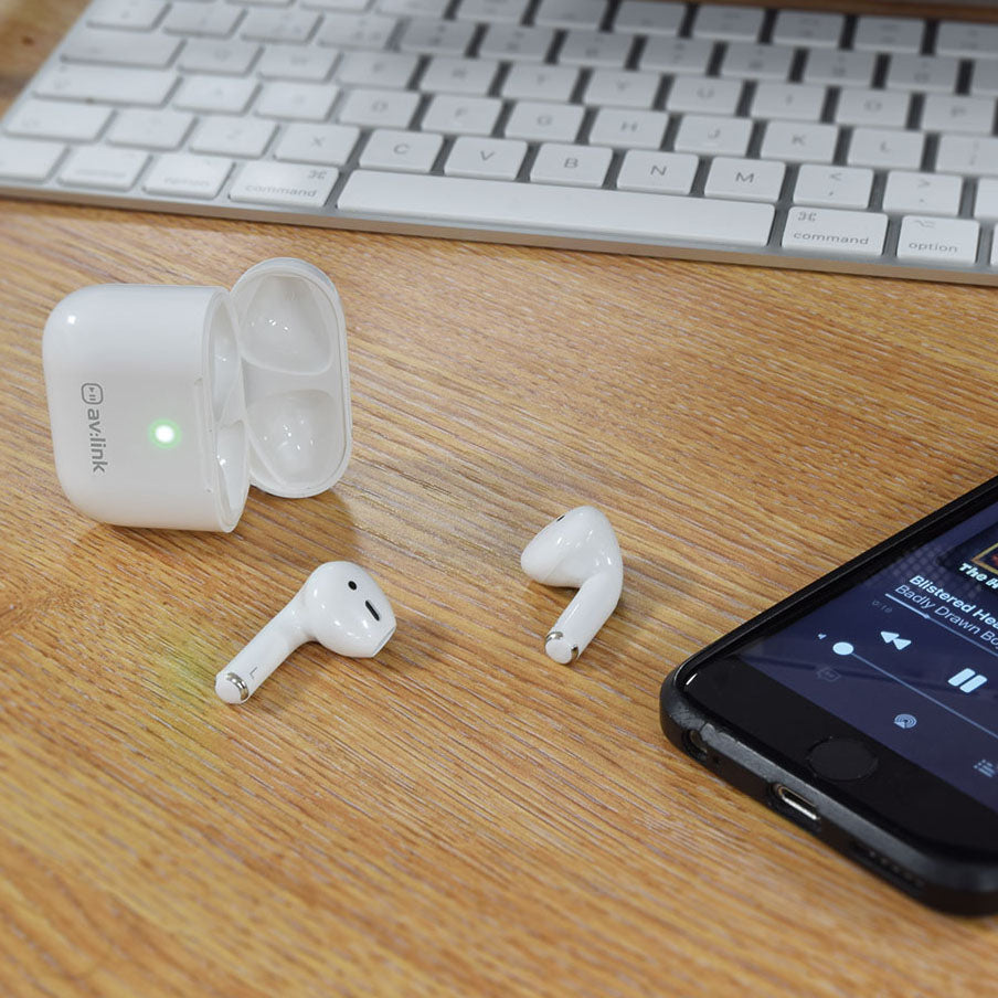 Bluetooth 5.0 Earbuds Earphones Wireless Earshots & Charging Case AV:link