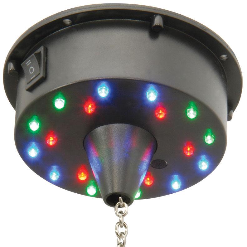 Mirror Ball Motor With LED Lights Battery Operated Disco & Party Light Effect