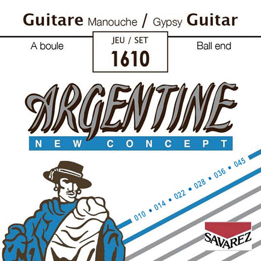 Argentine Gypsy Jazz Guitar String Set 10-45 Light Tension - 1610