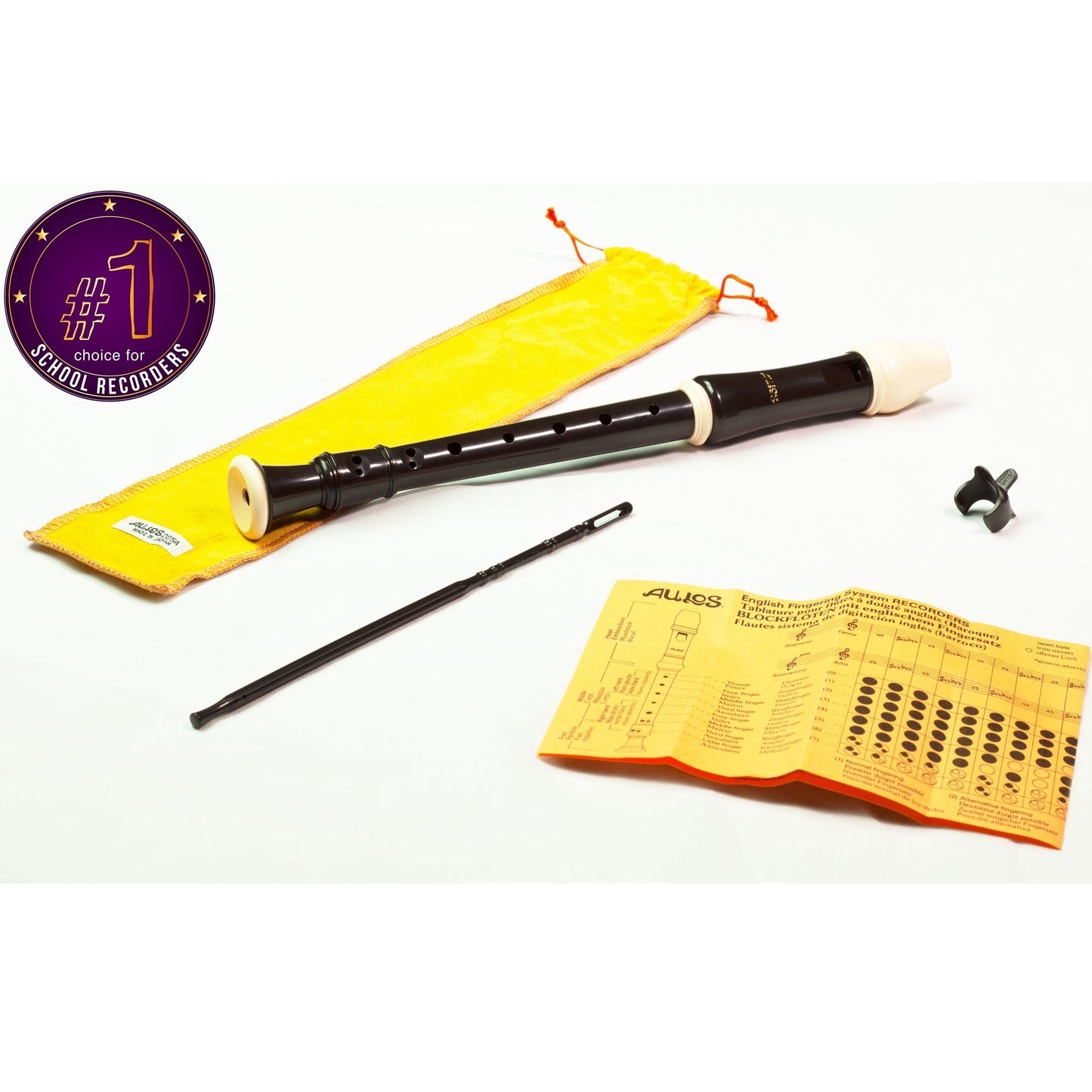 Aulos Descant Recorder 205A Robin - Premium School Recorder