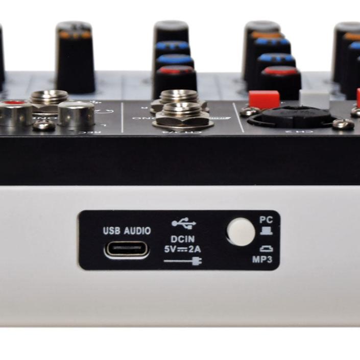 Mini Multifunction Mixer USB Bluetooth Audio Interface - Citronic Q-PAD