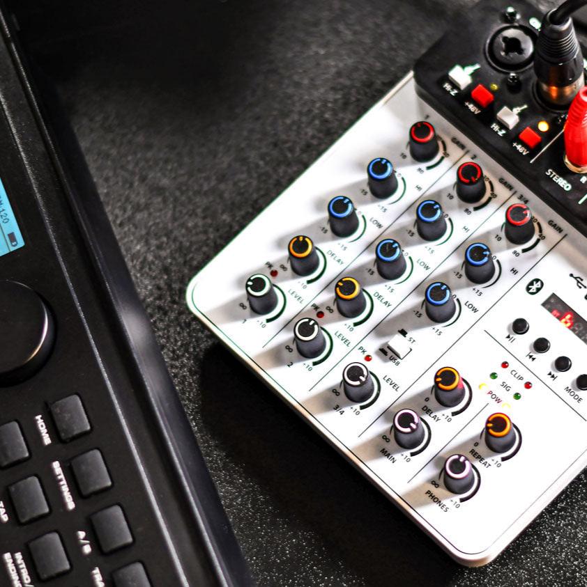 Mini Multifunction Mixer USB Bluetooth Audio Interface - Citronic Q-PAD