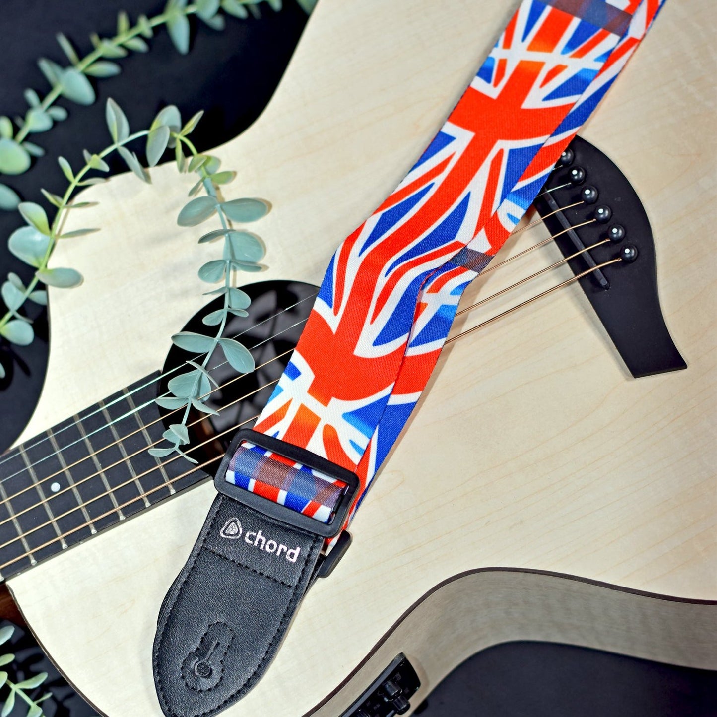 Guitar Strap Union Jack UK BRITISH Flag Deluxe Printed Design