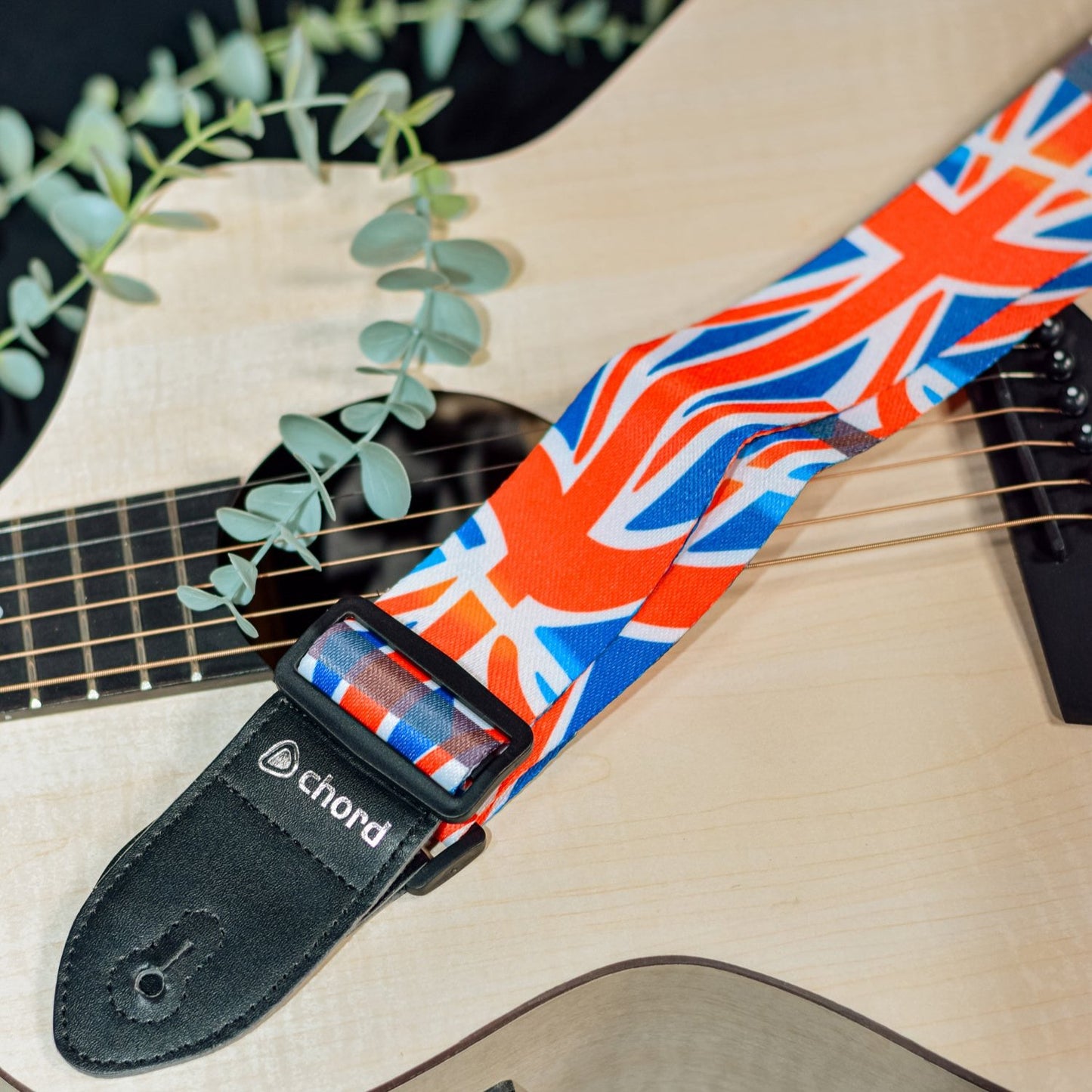 Guitar Strap Union Jack UK BRITISH Flag Deluxe Printed Design