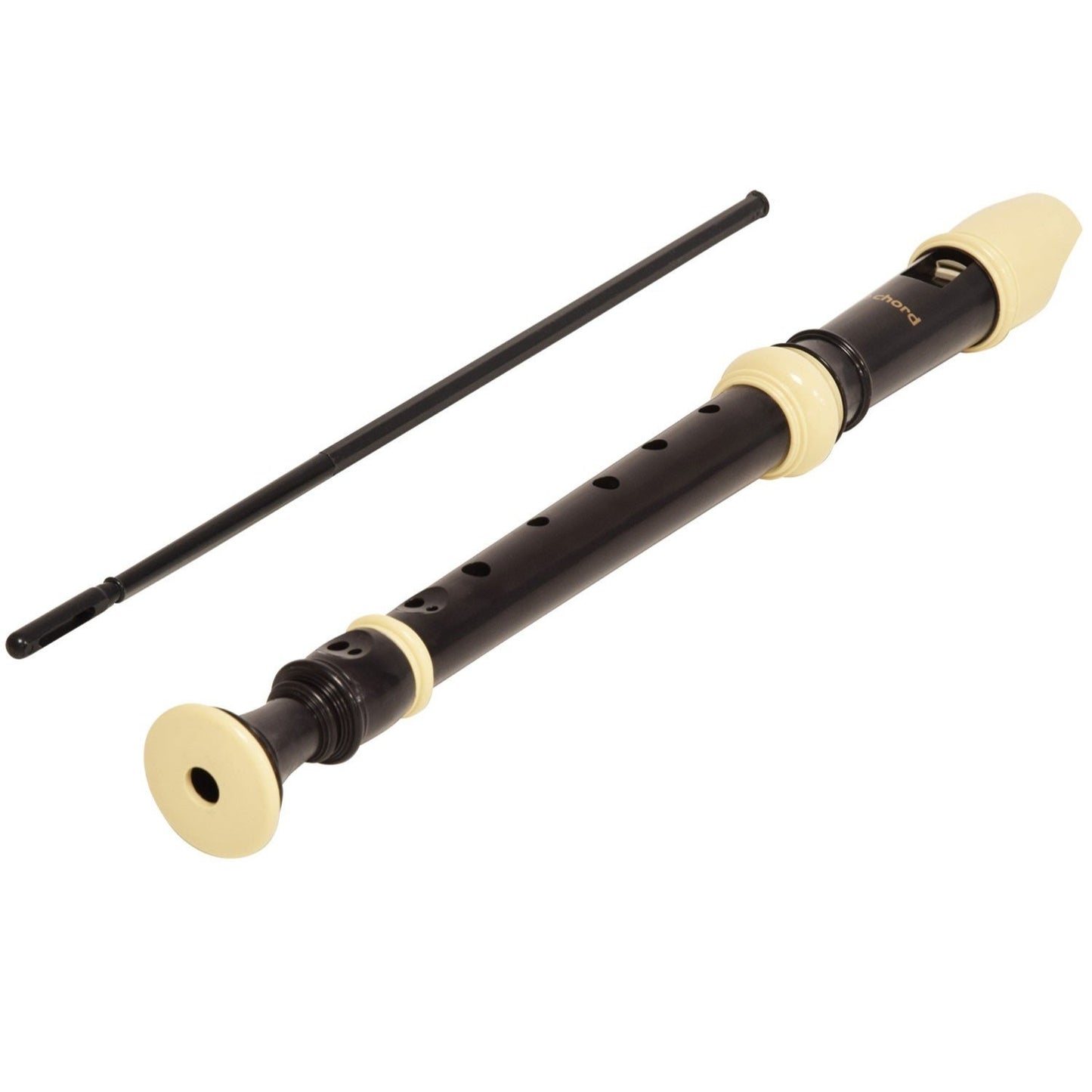 Chord Descant Baroque Recorder Key of C Black & Cream