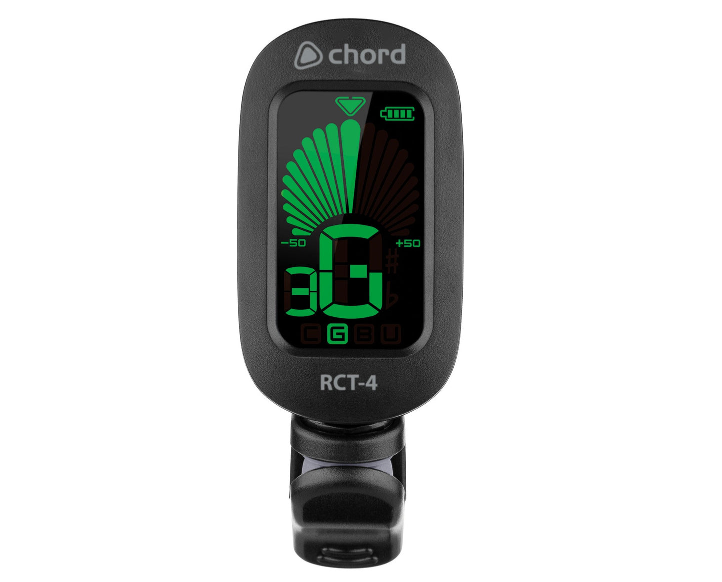 Rechargeable Guitar Tuner Clip-On Guitar, Bass, Ukulele, Chromatic