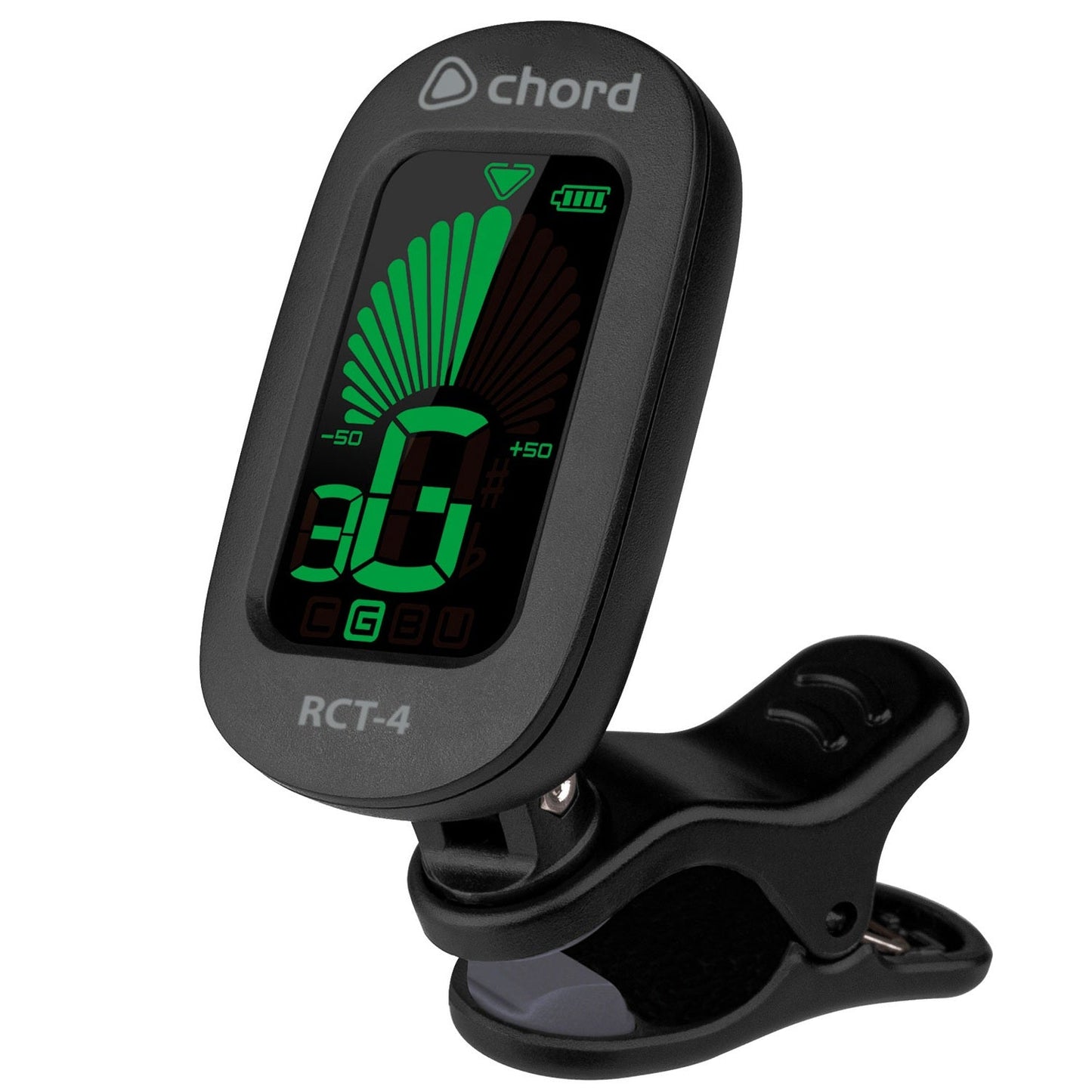 Rechargeable Guitar Tuner Clip-On Guitar, Bass, Ukulele, Chromatic