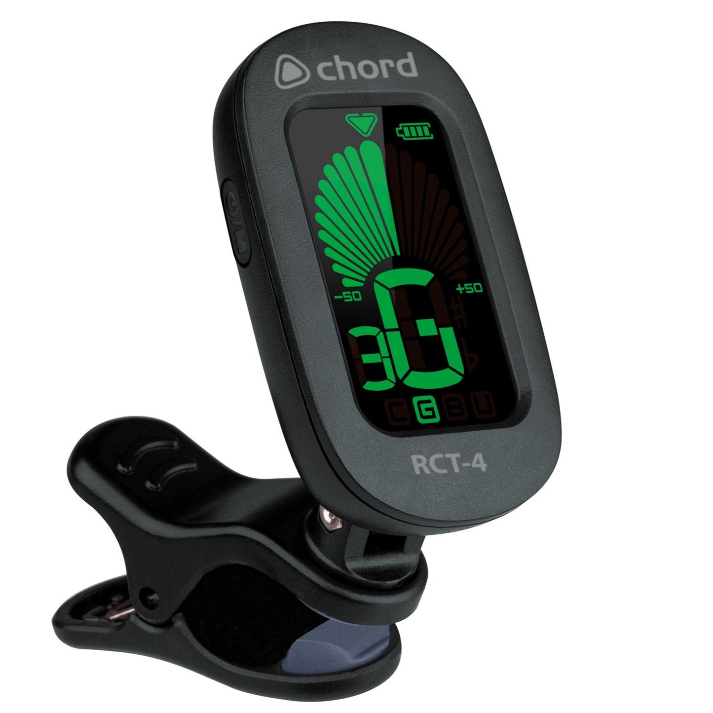 Rechargeable Guitar Tuner Clip-On Guitar, Bass, Ukulele, Chromatic