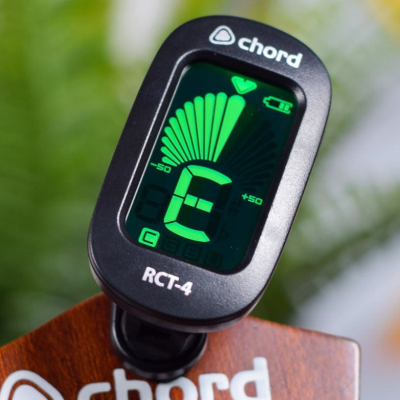 Rechargeable Guitar Tuner Clip-On Guitar, Bass, Ukulele, Chromatic