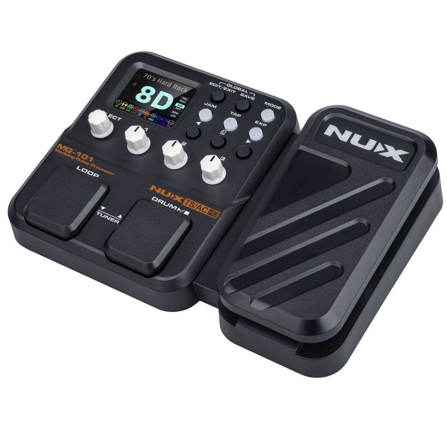 Multi-Effect Guitar Pedal Drum Machine Looper Processor NU-X MG-101