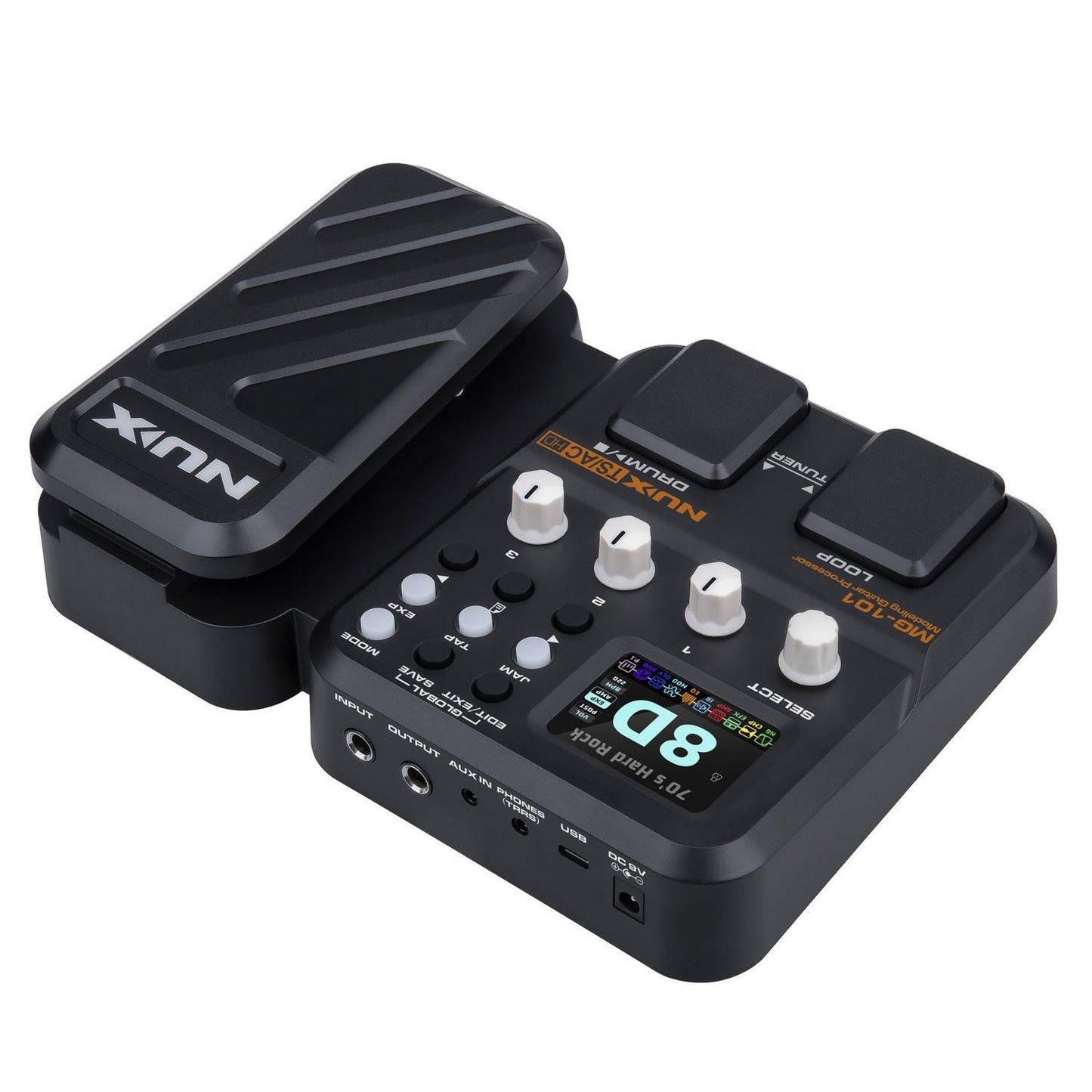 Multi-Effect Guitar Pedal Drum Machine Looper Processor NU-X MG-101