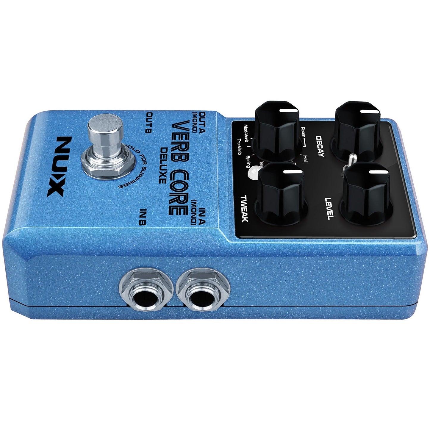 Nu-X Verb Core Deluxe Electric Guitar Reverb Effects Pedal