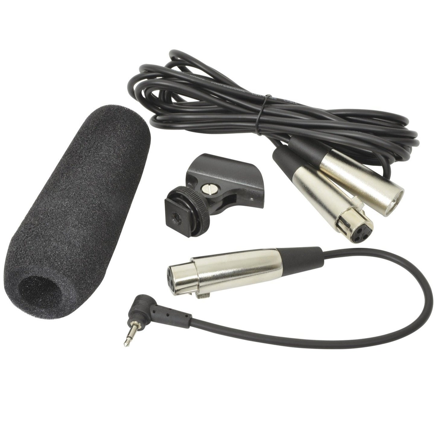 Shotgun Microphone LONG + Case Lead Clip Windshield SG350