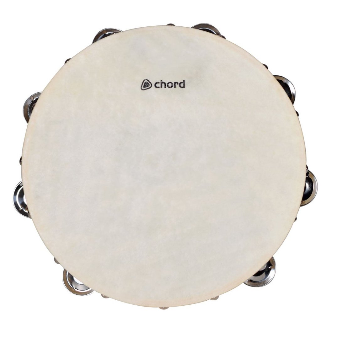 Tambourine 25 cm (10") Traditional Headed Instrument HAND PERCUSSION