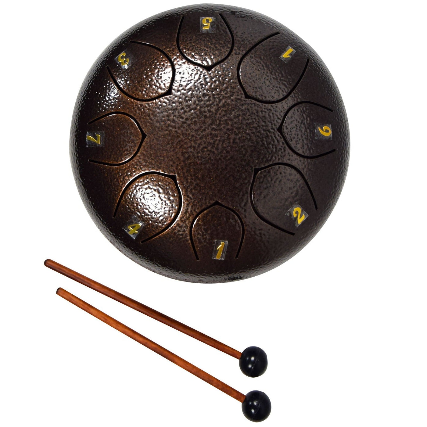 Steel Tongue Drum 6 inch 8-note - Chord TD6-BZ