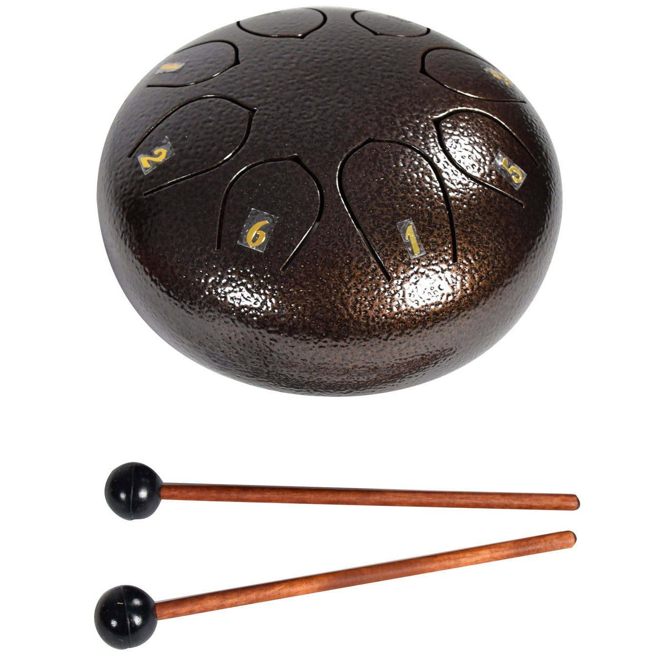 Steel Tongue Drum 6 inch 8-note - Chord TD6-BZ