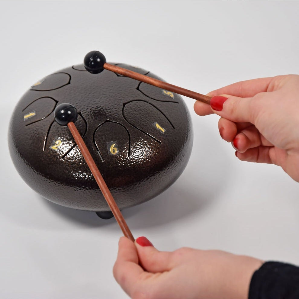 Steel Tongue Drum 6 inch 8-note - Chord TD6-BZ